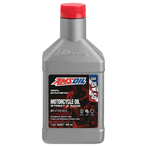 AMSOIL 15W-50 100% Synthetic Motorcycle Oil